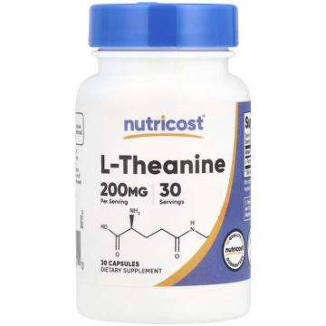 Nutricost, L-Theanine, 200 mg, 30 Capsules