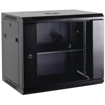 Serveru skapis Netrack 19"" 12U/600mm Glass Black