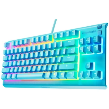 KEYBOARD STEELSERIES APEX3 TKL AQUA 477528 (570711