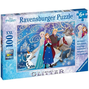 Ravensburger Puzzle saldētais-glittery Snow 100p 1