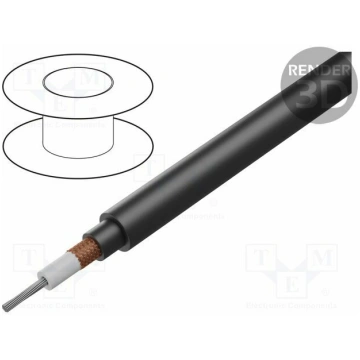 Wire: coaxial; RG11A/U; stranded; Cu; PVC; black; 
