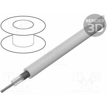 Wire: coaxial; RG178; 1x30AWG; stranded; CCS; FEP;