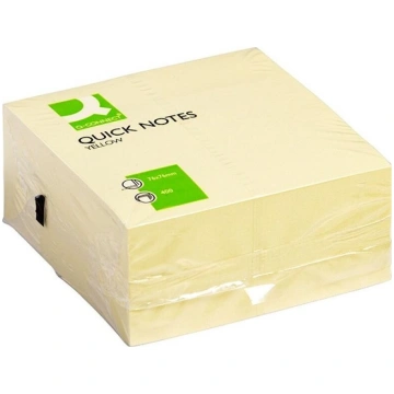 Q-connect pašlīmējošās loksnes, 76x76mm, dzeltenas