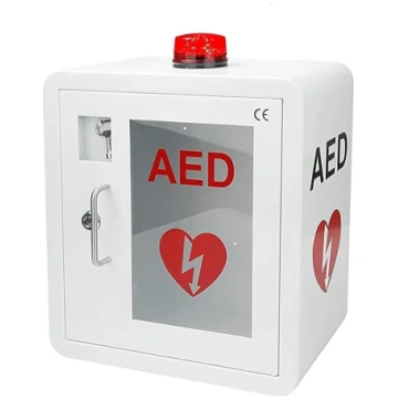 AED defibrilatora glabāšanas skapis, sienas pirmās
