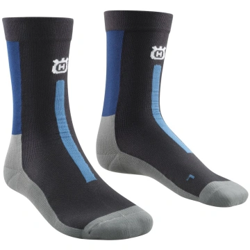 HUSQVARNA velo zeķes Discover black/blue