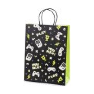Gift bag Gamepads, 10x24x32 cm, mix