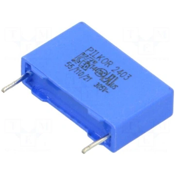 Capacitor: polypropylene | X2 | 100nF | 305V | THT