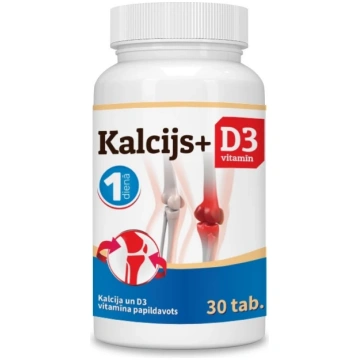 Kalcijs 400 mg + D3 5 μg. tabletes, 30 gb