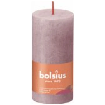 Bolsius CANDLE RUSTIK Ø5x10cm Ash rose Svece 11770