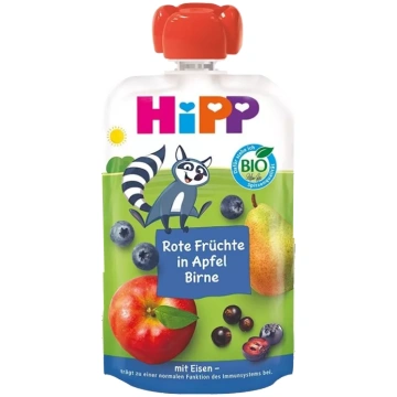 HIPP Melleņu, Sarkano Augļu, Ābolu, Bumbieru (no 1