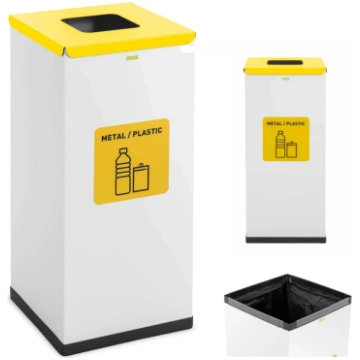 Atkritumu šķirošanas tvertne 60 l - metāla plastma