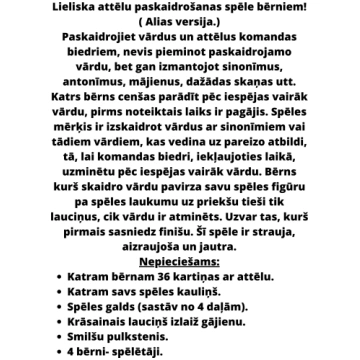 SPĒLE "UZMINI - KAS TAS IR?" - Mācību materiāli Pi