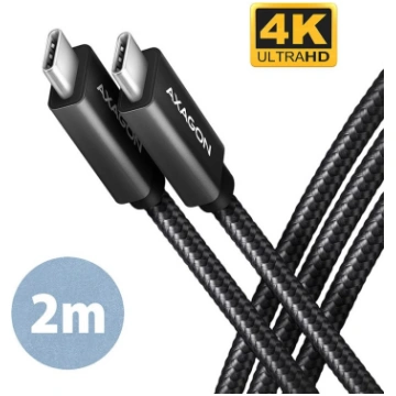 Axagon USB-C to USB-C Cable 2m 100W Black (BUCM32-