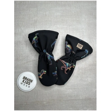 Starpsezonas softshell cimdi - Neona dinozauri Bra