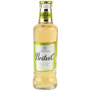 Bezalkoholisks dzēriens BRITVIC Ginger ale, stiklā