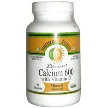 Calcium 600 mg + Vitamin D 90 Tablets Nutriforce
