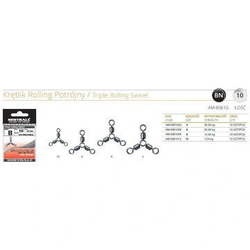 Griezulis Mistrall Triple Rolling Swivel