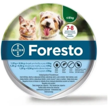 FORESTO 1.25+0.56G/G pret ērcēm, blusām kakla suņi