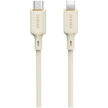 Dudao L7SCL USB-C - Lightning 30W 2m cable - beige