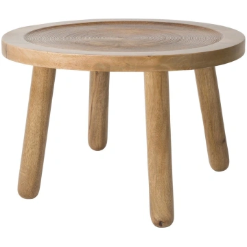 Mango koka žurnālgaldiņš Zuiver Dendron, ⌀ 60 cm