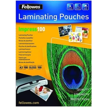 Fellowes Laminating Pouch 100µ, 303x426mm - A3, 10