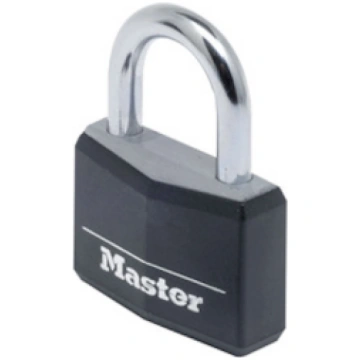 9140EURDBLK | Solid Aluminium Padlock - Hardened S
