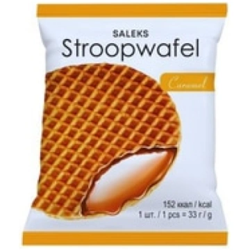 Vafeles ar karameļu pildījumu Stroopwafel, 33g