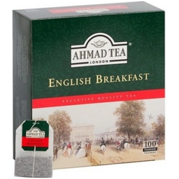 Melnā tēja AHMAD ENGLISH BREAKFAST, 100 maisiņi x 