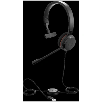 JABRA Evolve 20 SE, Mono UC, USB C/A adapter, Leat