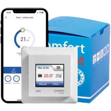 COMFORT HEAT WiFi silto grīdu termostats, balts