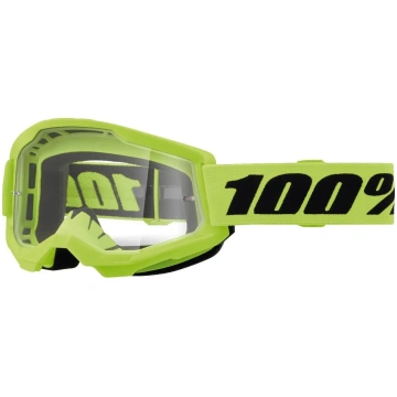 100% JR Strata 2 neon yellow w/clear brilles