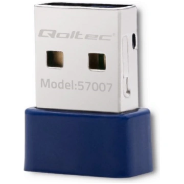 Qoltec 57007 bezvadu mini Bluetooth USB WiFi adapt