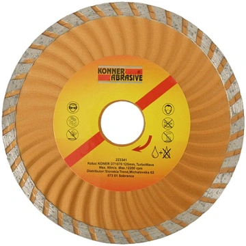 Dimanta griešanas disks KONNER 150mm, TURBOWAVE