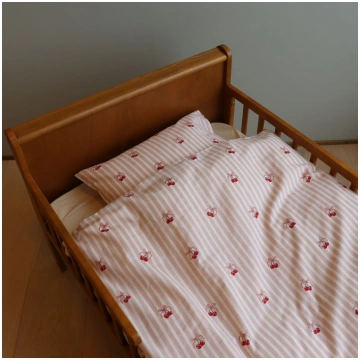 By Mats - Cherry Bow Baby Bed Linen Set - 70x100 c