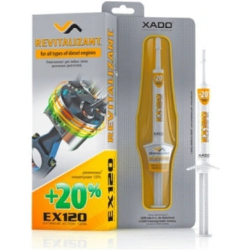 Motoreļļas piedeva XA EX120 DIESEL ENG. 8ML XADO