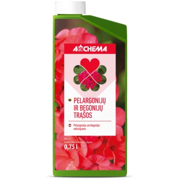 Šķidrie pelargoniju un begoniju mēslojumi AGROCHEM