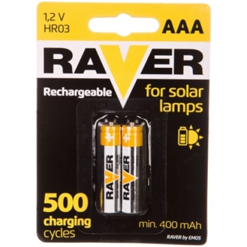 Raver Akumulator Solar AAA / R03 400mAh 2 szt. B74