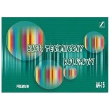 Krāsains kartons Kreska A4, divpusējs, 170g/m², 15