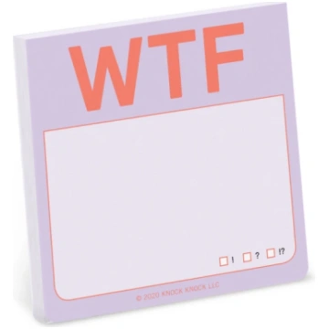 Knock Knock WTF Sticky Notes (Pastel Edition) Knoc