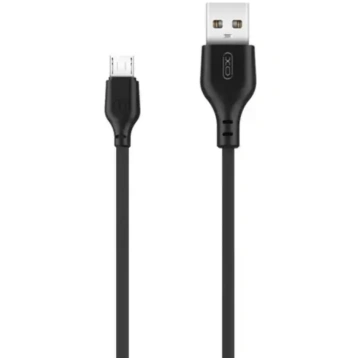 XO NB103 USB uz Micro-USB kabelis 1.0m 2.1A melns