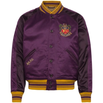 Polo Ralph Lauren - Embroidered Satin Baseball Jac