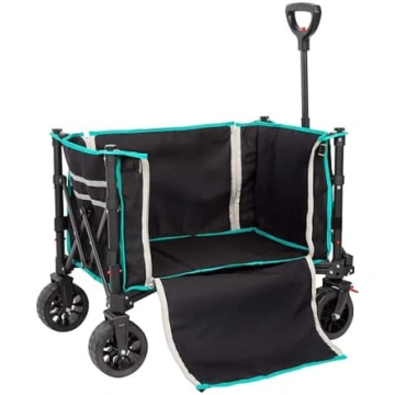 AKTIVE 62001 Foldable Beach Trolley with Off-Road 