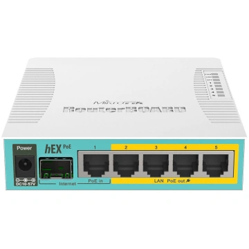 Rūteris MikroTik RB960PGS hEX PoE, balta krās