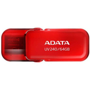 ADATA UV240 64GB USB Flash Drive, Red ADATA AUV240