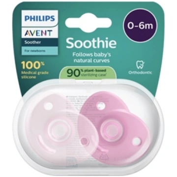Philips Avent Soothie Baby Pacifier 0-6m 2pcs Pink