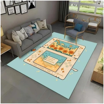 Retro Game Console Boy Gaming Room Carpet Soft Flo