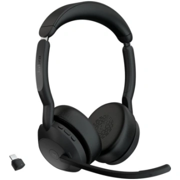 Vadu austiņas Jabra Evolve2 55, melna krās