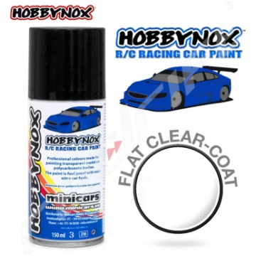Hobbynox: Flat Clear Coat R/C Car Spray 150ml