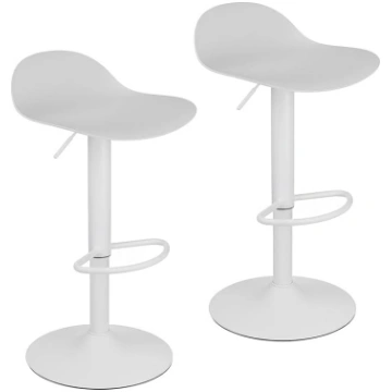 Baroni Home Set of 2 Bar Stools with Adjustable He