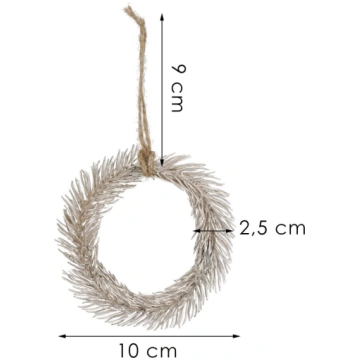 Springos Ziemassvētku rotājums 10 cm CA1209